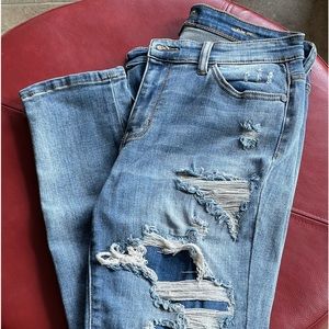 Judy blue distressed slim fit jeans size 11/30